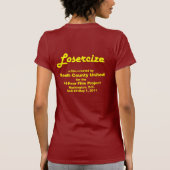 T-shirt Pièce en t de dames de Losercize (Dos)