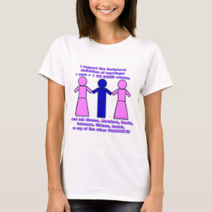 T-shirt Pièce en t de dames de polygamie de soutien