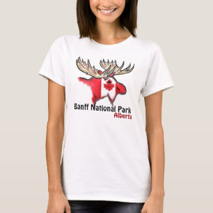 T-shirt Pièce en t de dames d'élans d'Alberta Canada de