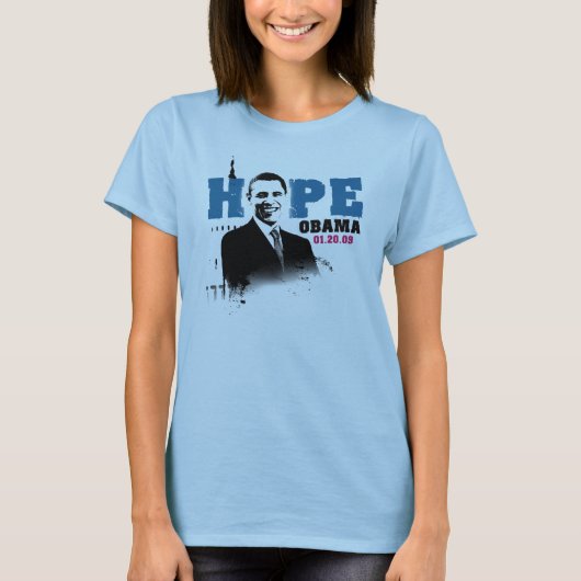 T-shirt Pièce en t de dames Obama (Devant)