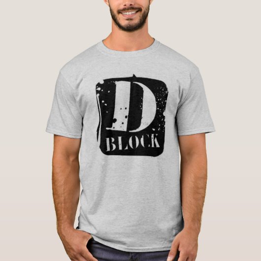 T-shirt pièce en t de dblock (Devant)