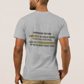 T-shirt Pièce en t de devise de l'équipe GFR (Dos)