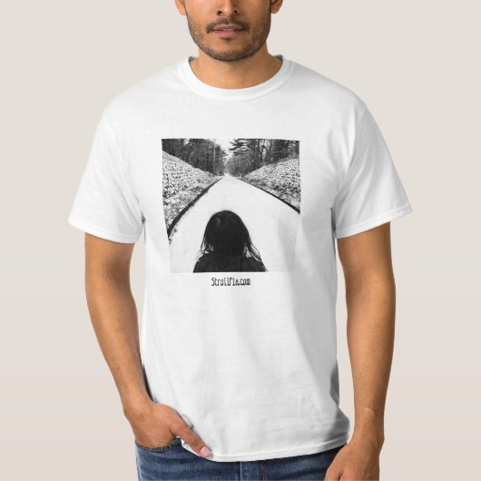 T-shirt Pièce en t de disparaition de point de fille (Devant)