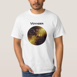 T-shirt Pièce en t de disque d'or de Voyager