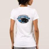 T-shirt Pièce en t de dos de logo de panthères (blanche) (Dos)