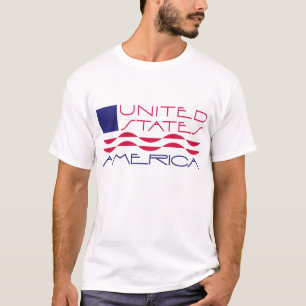 T-shirt Pièce en t de drapeau des Etats-Unis d'Amérique