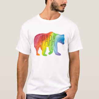 T-shirt Pièce en t de fierté de famille d'aquarelle d'ours