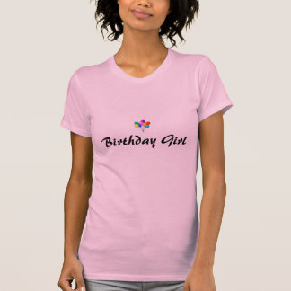 T-shirt Pièce en t de fille d'anniversaire avec des
