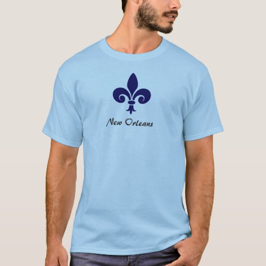 T-shirt Pièce en t de Fleur de Lis Custom (Devant)