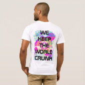 T-shirt Pièce en t de fonctionnaire de CrunkWorld (Dos entier)