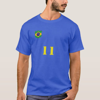 T-shirt Pièce en t de football du Brésil/du Brésil