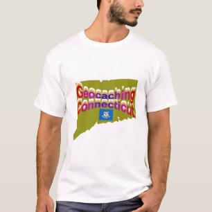 T-shirt Pièce en t de Geocaching le Connecticut