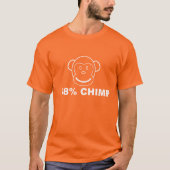 T-shirt Pièce en t de graphique de CHIMPANZÉ de 98% (Devant)