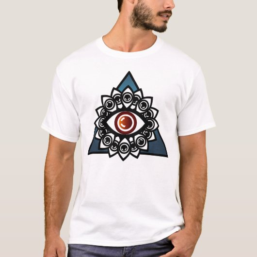 T-shirt Pièce en t de graphique de mandala (Devant)