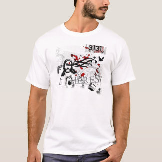 T-shirt Pièce en t de graphique d'hérésie