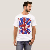 T-shirt Pièce en t de graphique d'Union Jack (Devant entier)
