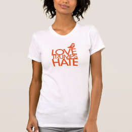 T-shirt Pièce en t de haine d'atouts d'amour