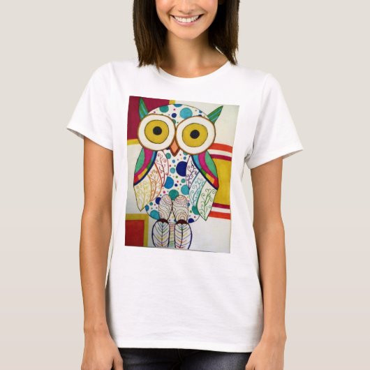 T-shirt Pièce en t de hibou (Devant)