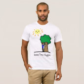 T-shirt Pièce en t de Hugger d'arbre (Devant entier)