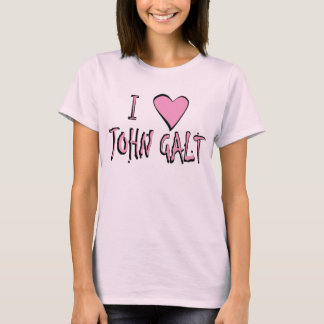 T-shirt Pièce en t de John Galt du coeur I