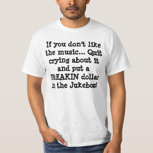 T-shirt Pièce en t de juke-box (Devant)