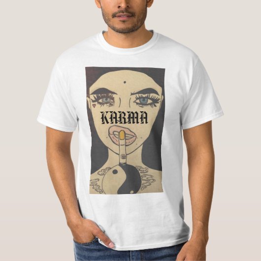 T-shirt Pièce en t de karma (Devant)