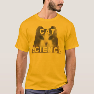 T-shirt Pièce en t de la Science de chat
