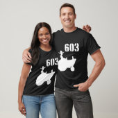 T-shirt Pièce en t de l'obscurité 603 (Unisexe)