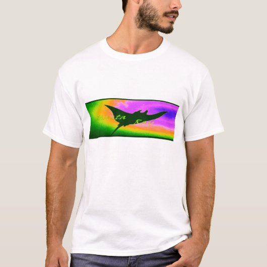 T-shirt Pièce en t de logo de mer profonde de rayon de (Devant)