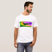 T-shirt Pièce en t de logo de mer profonde de rayon de (Devant entier)