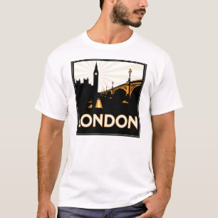 T-shirt Pièce en t de Londres d'art déco