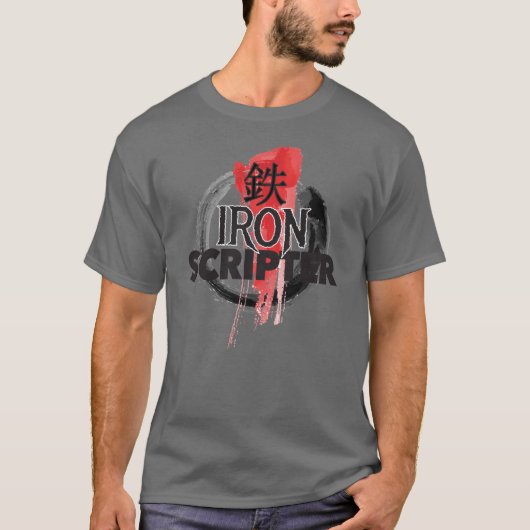T-shirt Pièce en t de luxe de Scripter de fer (Devant)