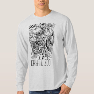 T-shirt Pièce en t de Mâche- de monstre de zoo de Cryptid