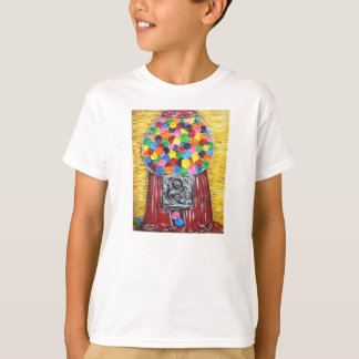 T-SHIRT PIÈCE EN T DE MACHINE DE BUBBLEGUM