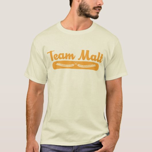 T-shirt Pièce en t de malt d'équipe (Devant)
