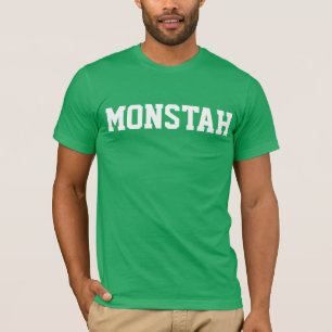 T-shirt Pièce en t de "Monstah" de vert