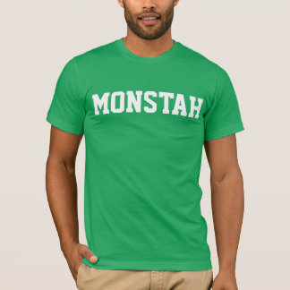 T-shirt Pièce en t de "Monstah" de vert