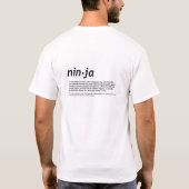 T-shirt Pièce en t de Ninja (Dos)