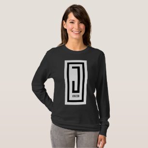T-shirt pièce en t de noir de douille de conception
