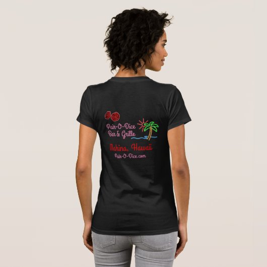 T-shirt Pièce en t de Paire-O-Matrices (Dos entier)