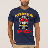 T-shirt Pièce en t de panda de Ramen de Kamen (Devant)