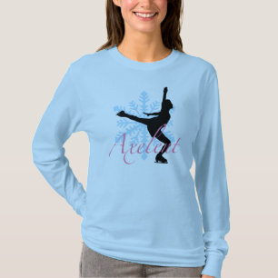 T-shirt Pièce en t de patinage de glace d'Axelent