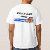 T-shirt Pièce en t de patineur de vitesse (Dos)
