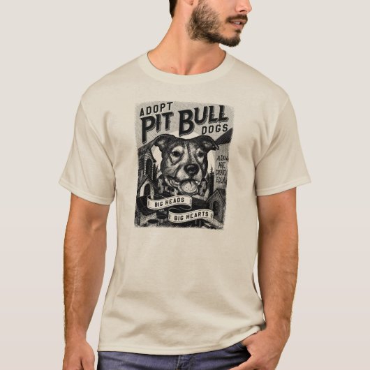 T-shirt Pièce en t de pitbull (Devant)