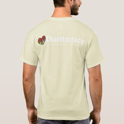 T-shirt Pièce en t de poche de Charitocracy (Dos)