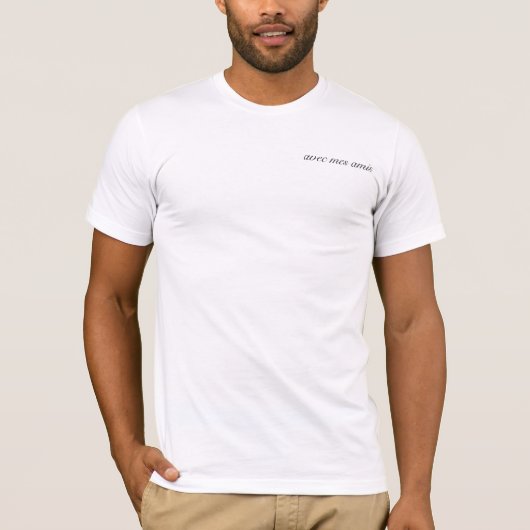 T-shirt pièce en t de poche de JFK d'amis de mes d'avec (Devant)