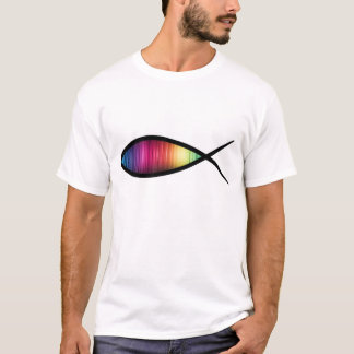 T-shirt Pièce en t de poissons d'arc-en-ciel