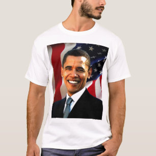 T-shirt Pièce en t de portrait de Barack Obama