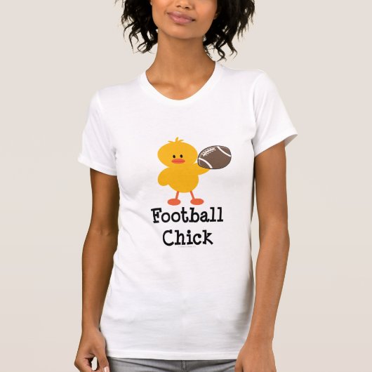 T-shirt Pièce en t de poussin du football (Devant)