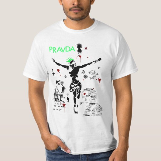 T-shirt Pièce en t de Pravda (Devant)